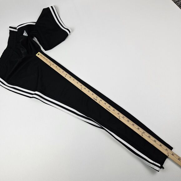 Adidas Climalite Warm-Up‎ Womens XS Knit Regular 3-Stripes Track Pants Zip Cuffs - Picture 9 of 11